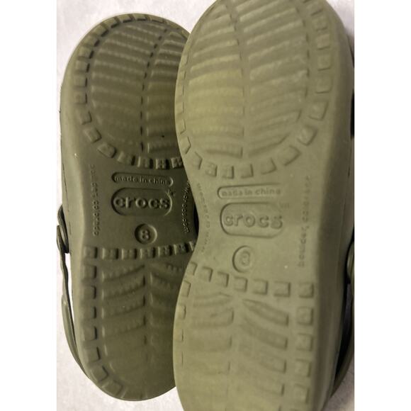 Crocs Women’s Size 8 Shayna Mary Jane Green Slip On Comfort Waterproof Shoes - Picture 7 of 8